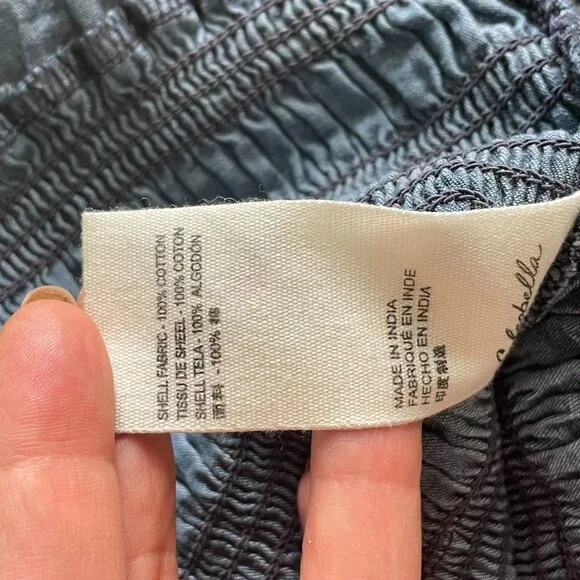 Cleobella Strapless Ruffled Blue Dress - Picture 4 of 5